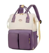 sac blanc et mauve