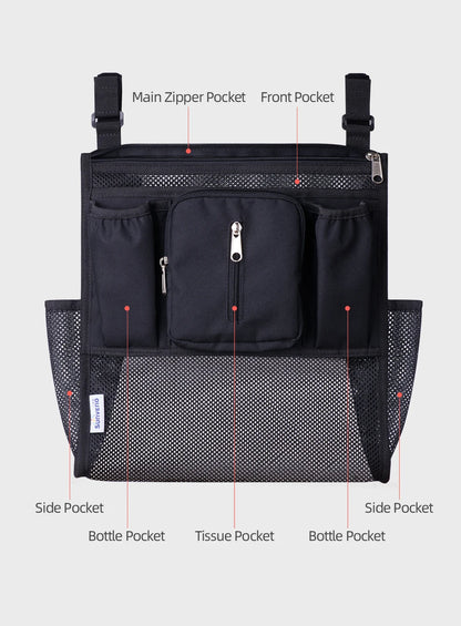 Organisateur de poussette | 7 poches, imperméable