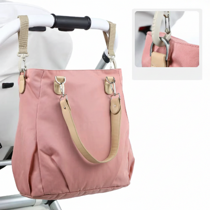 Sac a langer bebe bord de mer accroché à la poussette