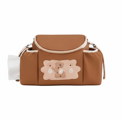 Sac pour poussette couleur brun