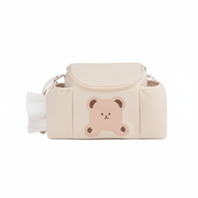 Sac pour poussette couleur ivoire