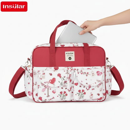 Sac Rose Rouge - dos avec iPad