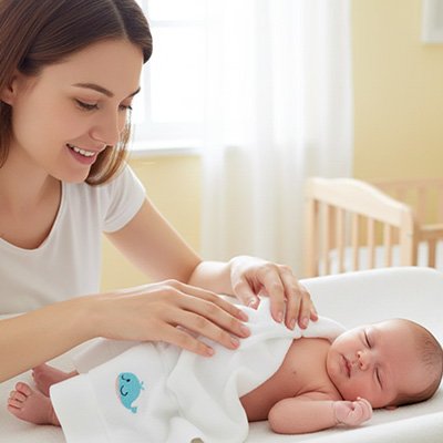 Serviette de bain bébé1
