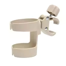 Support pour poussette pour biberon ou tasse couleur beige