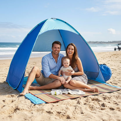 Tente de plage | Anti - UV Instantanée - Randonnée avec bébé