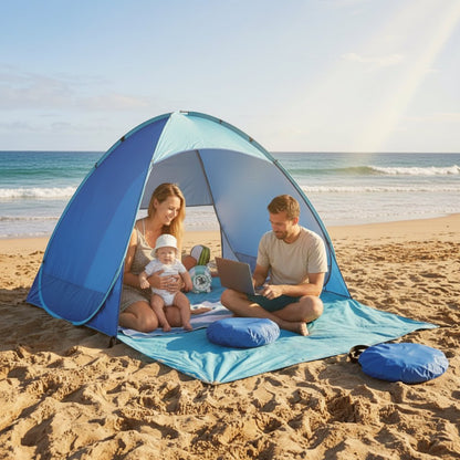 Tente de plage | Anti - UV Instantanée - Randonnée avec bébé