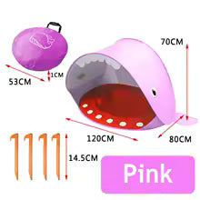 Tente piscine de plage baleine rose