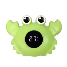 thermometre de bain crabe vert