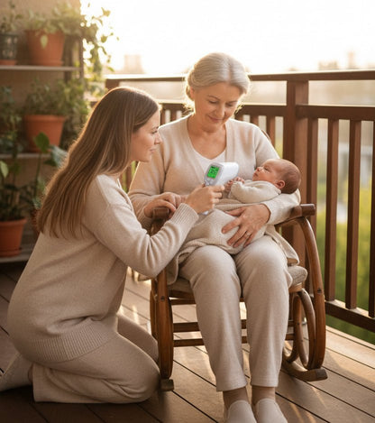 Thermomètre frontal | Sans Contact Infrarouge - Randonnée avec bébé