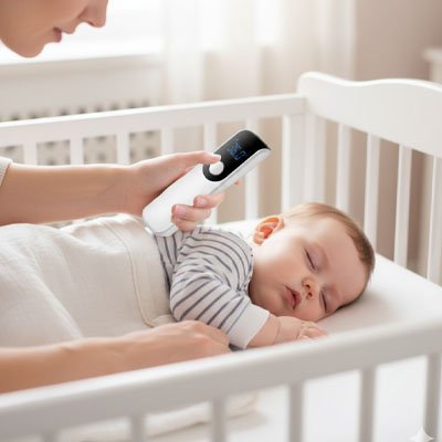 Thermomètre frontal | Sans Contact Infrarouge - Randonnée avec bébé