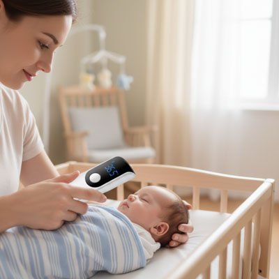 Thermomètre frontal | Sans Contact Infrarouge - Randonnée avec bébé