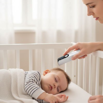 Thermomètre frontal | Sans Contact Infrarouge - Randonnée avec bébé