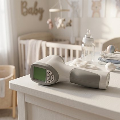 Thermomètre frontal | Sans Contact Infrarouge - Randonnée avec bébé