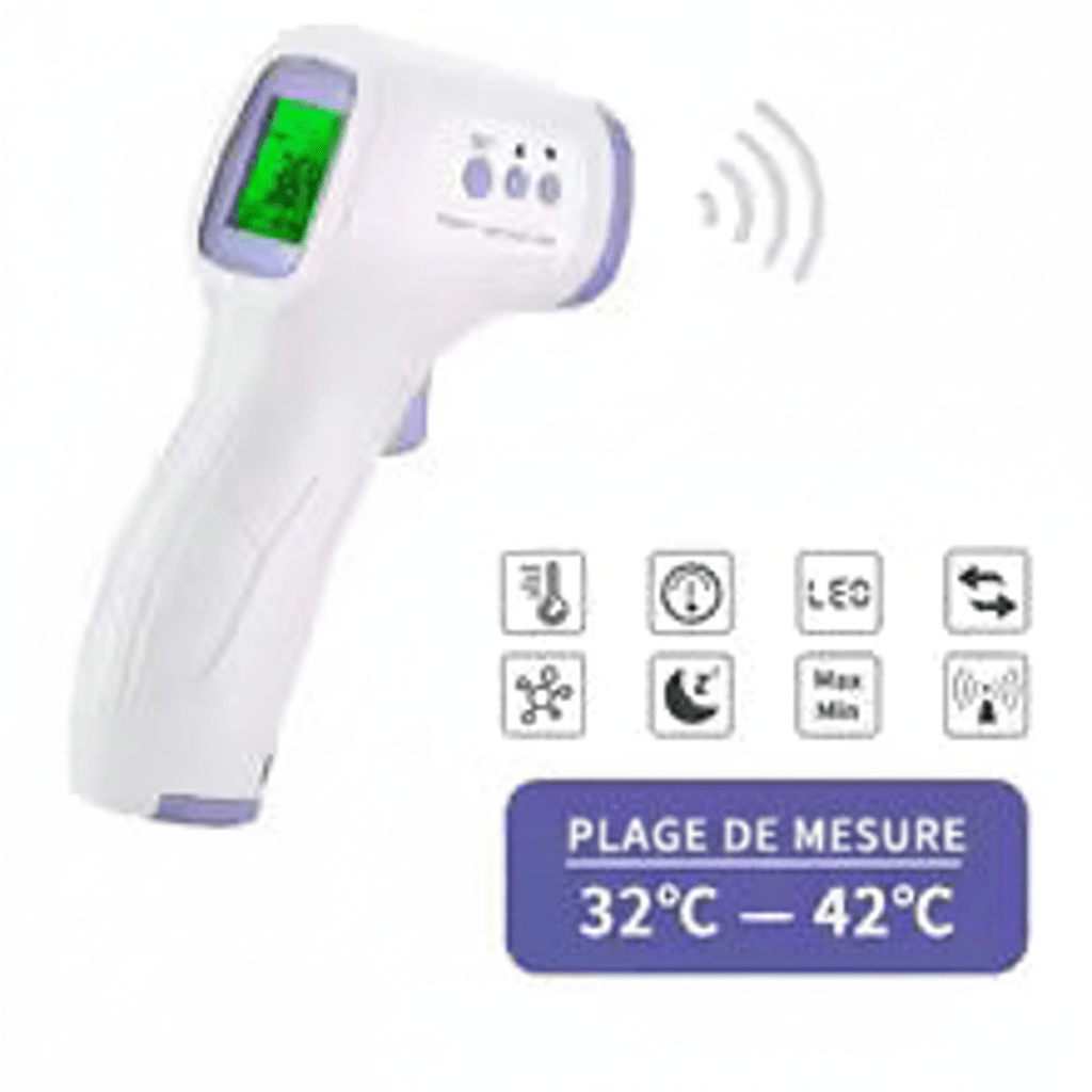 Thermomètre frontal | Sans Contact 3 - en - 1 - Randonnée avec bébé