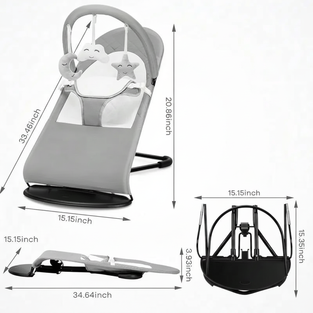 Dimensions du transat bébé