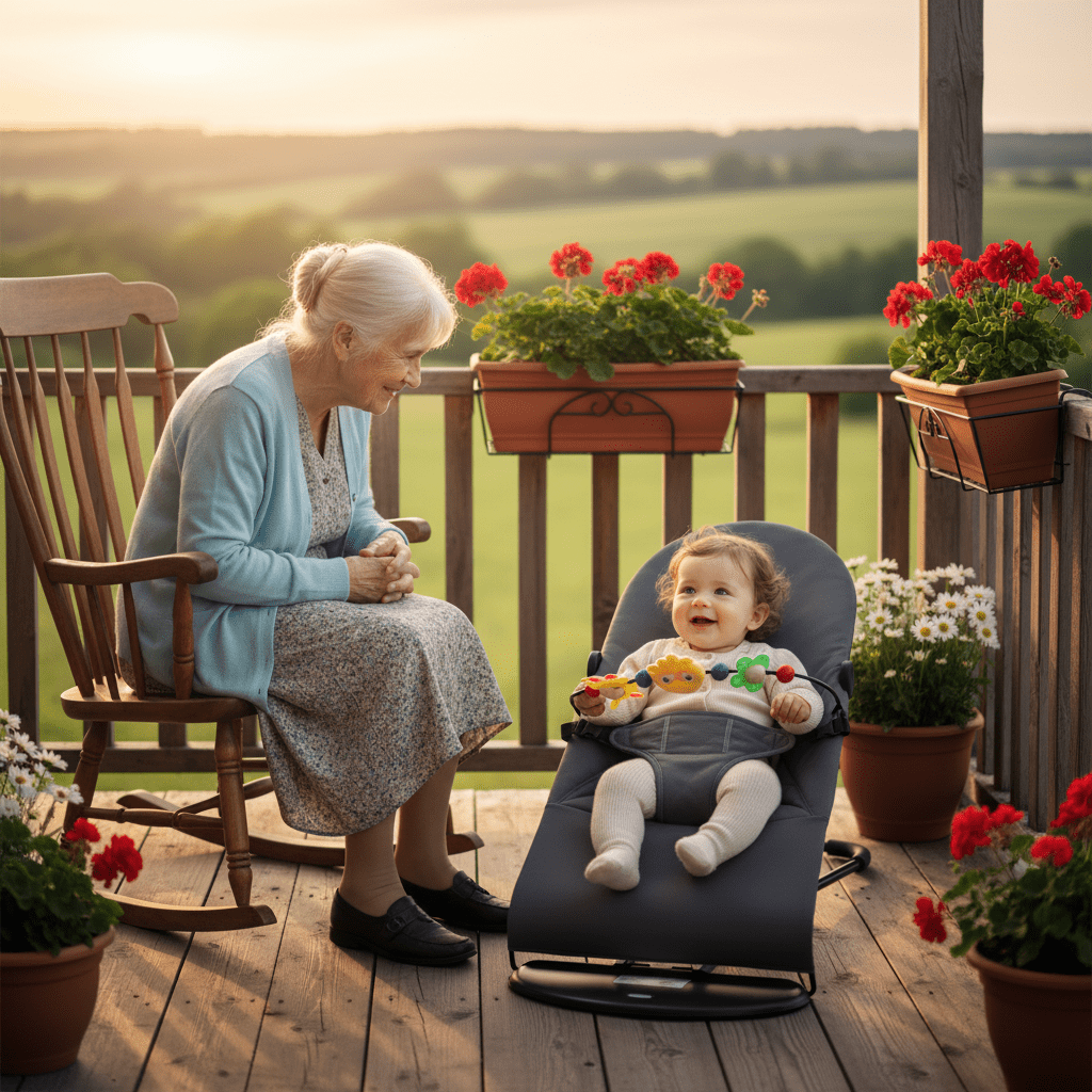 Transat bébé | Chaise à Bascule Pliable - Randonnée avec bébé