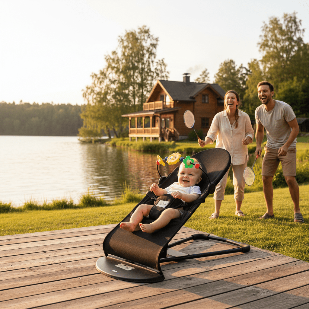 Transat bébé | Chaise à Bascule Pliable - Randonnée avec bébé