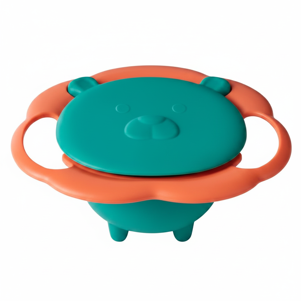 Bol gyroscopique avec couvercle vert
