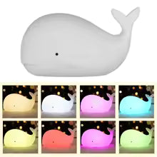 Les 8 couleurs de teintes de  lumière en tapotant la baleine