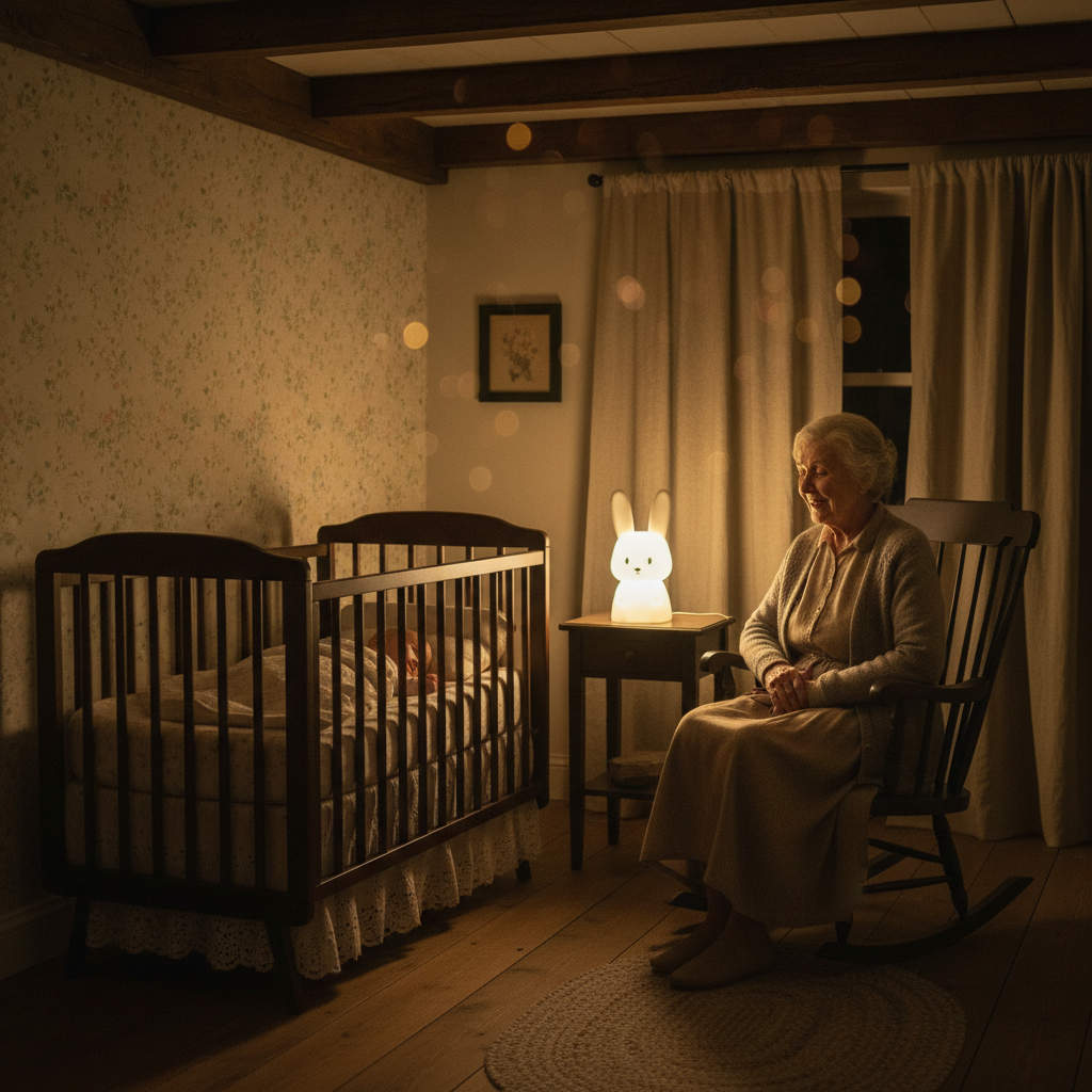 Veilleuse lapin — mamie berceuse maison de campagne